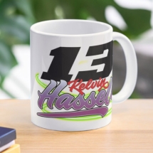 13 Kelvin Hassell Brisca F1 Stock Car Racing mug