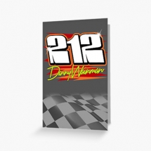 212 Danny Wainman Brisca F1 Stock Car Racing Greetings card