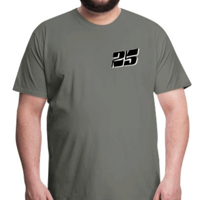 25 Bradley Harrison Brisca F1 Stock Car Racing front & back tshirt