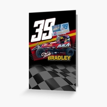 39-tom-bradley-brisca-f2-stock-car-racing-greetings-card