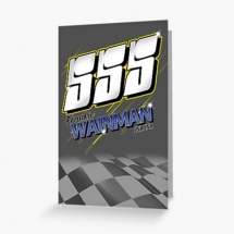 555 Frankie Wainman Jnr Jnr Brisca F1 Stock Car Racing 2000 Greetings card